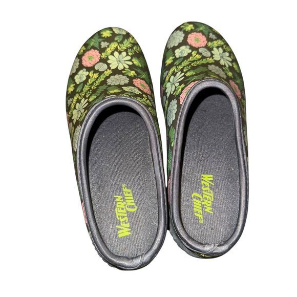 Western‎ Chief Garden Clogs Floral Plants Waterproof Size 10 - Picture 5 of 6
